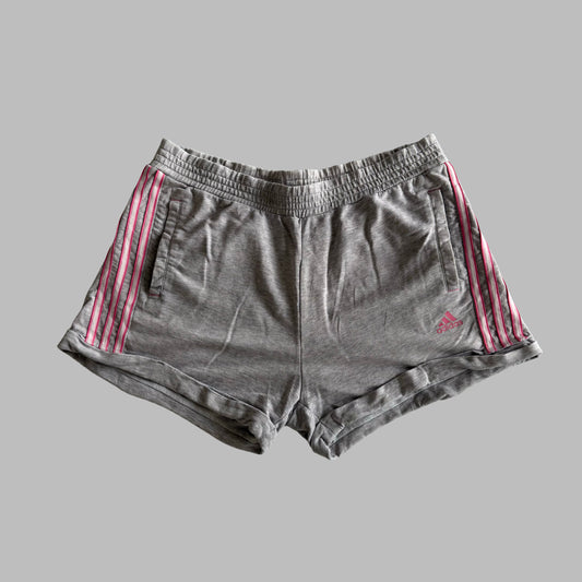 Y2K Adidas Three Stripe Mini Shorts - XL