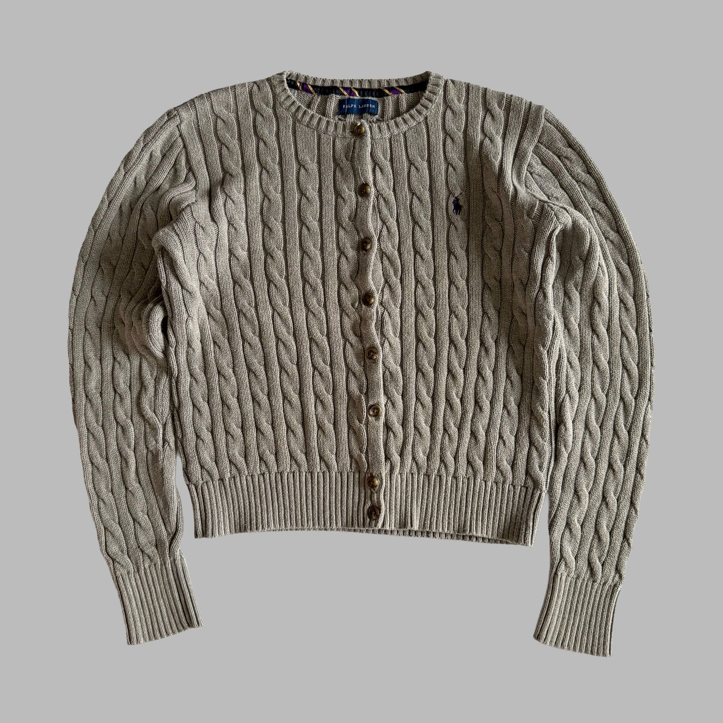 Ralph Lauren Cable Knit Cardigan - Medium