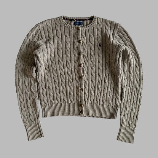 Ralph Lauren Cable Knit Cardigan - Medium
