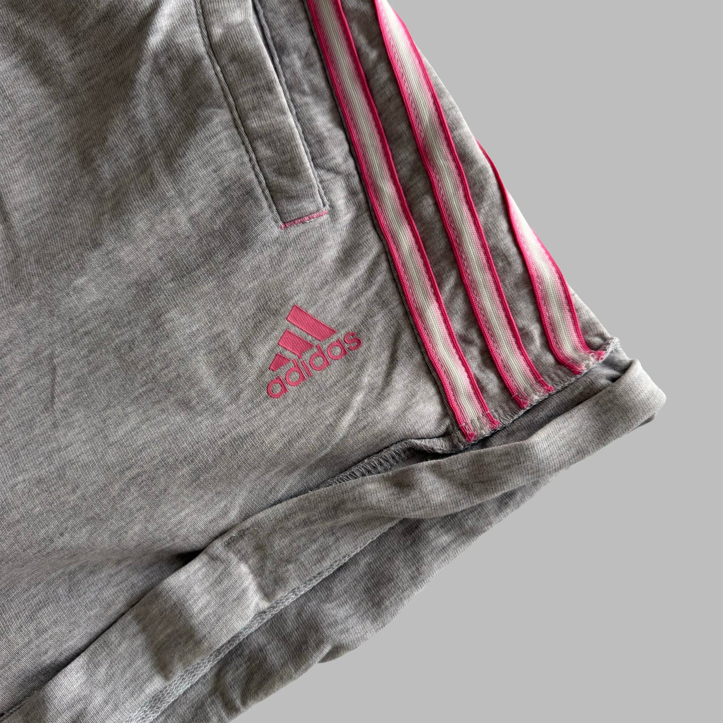 Y2K Adidas Three Stripe Mini Shorts - XL