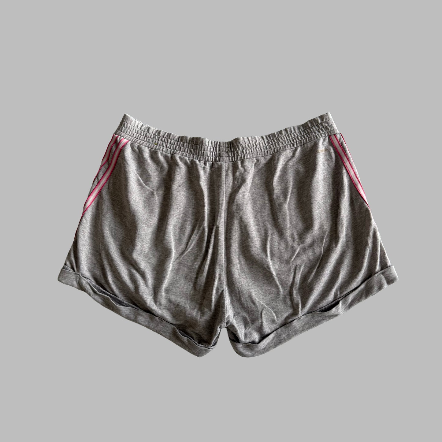 Y2K Adidas Three Stripe Mini Shorts - XL