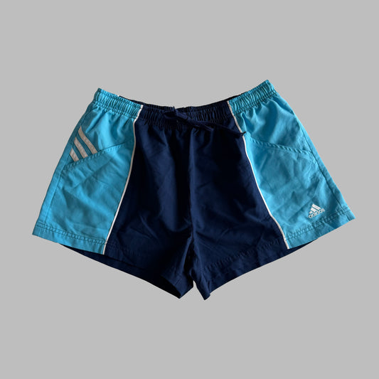 Y2K Adidas Panelled Mini Shorts - S