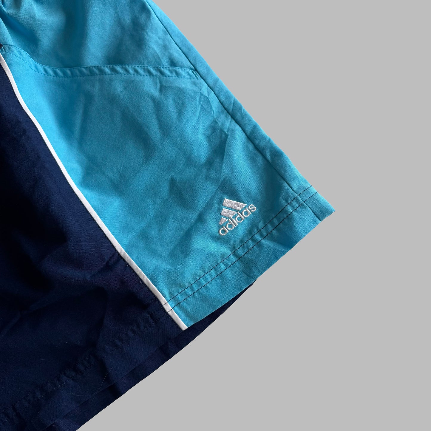 Y2K Adidas Panelled Mini Shorts - S