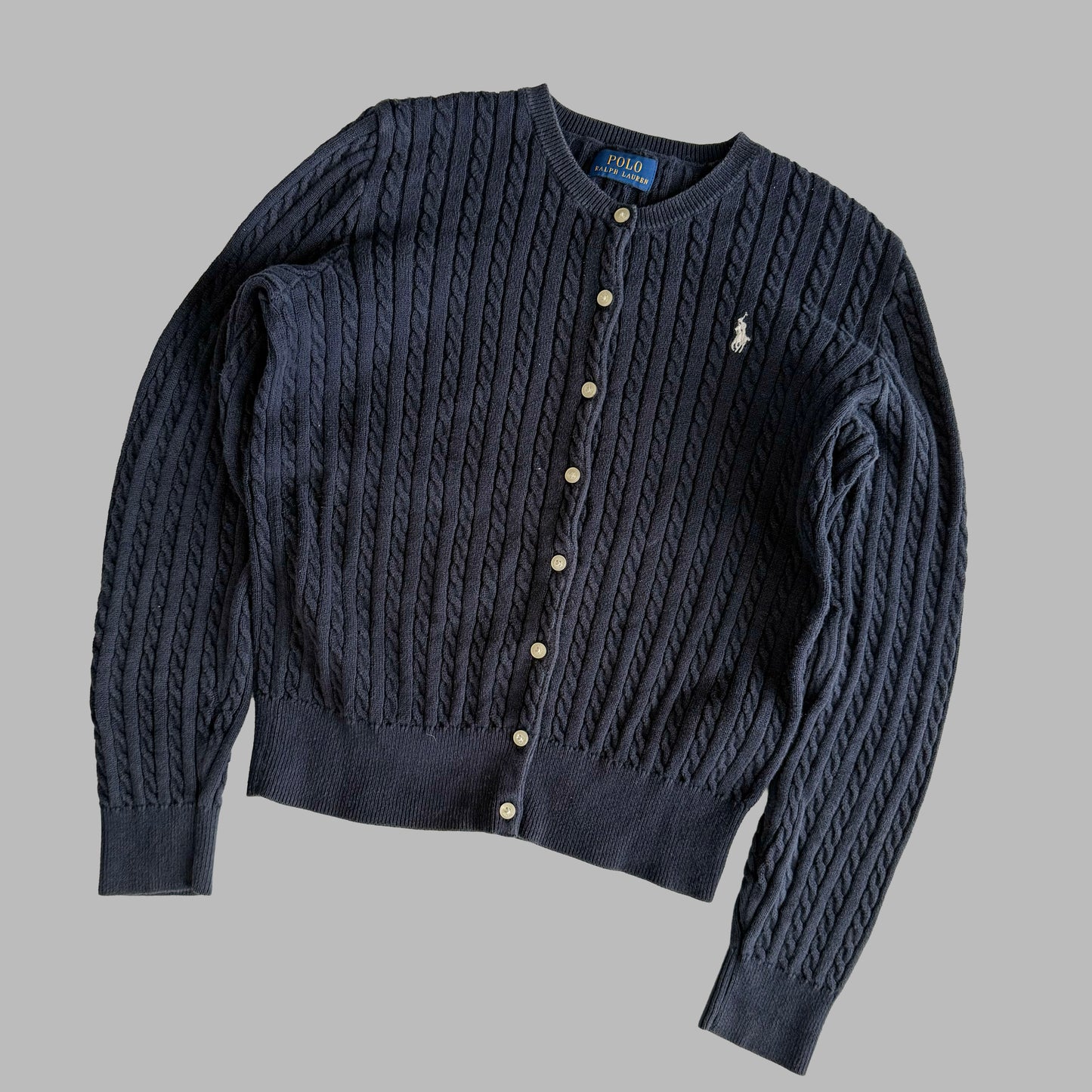 Ralph Lauren Cable Knit Cardigan - Medium