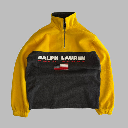 Y2K Ralph Lauren Polo Sport Fleece Quarter Zip - S