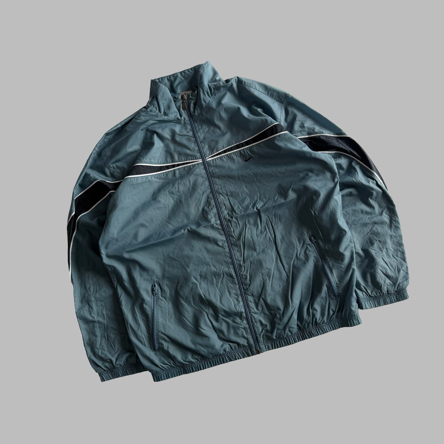 Y2K Nike Panelled Track Jacket - XL