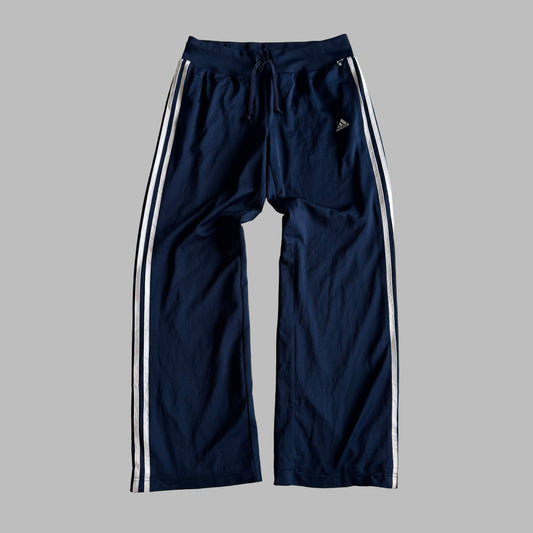 Y2K Adidas Straight Leg Three Stripe Track Pants - M