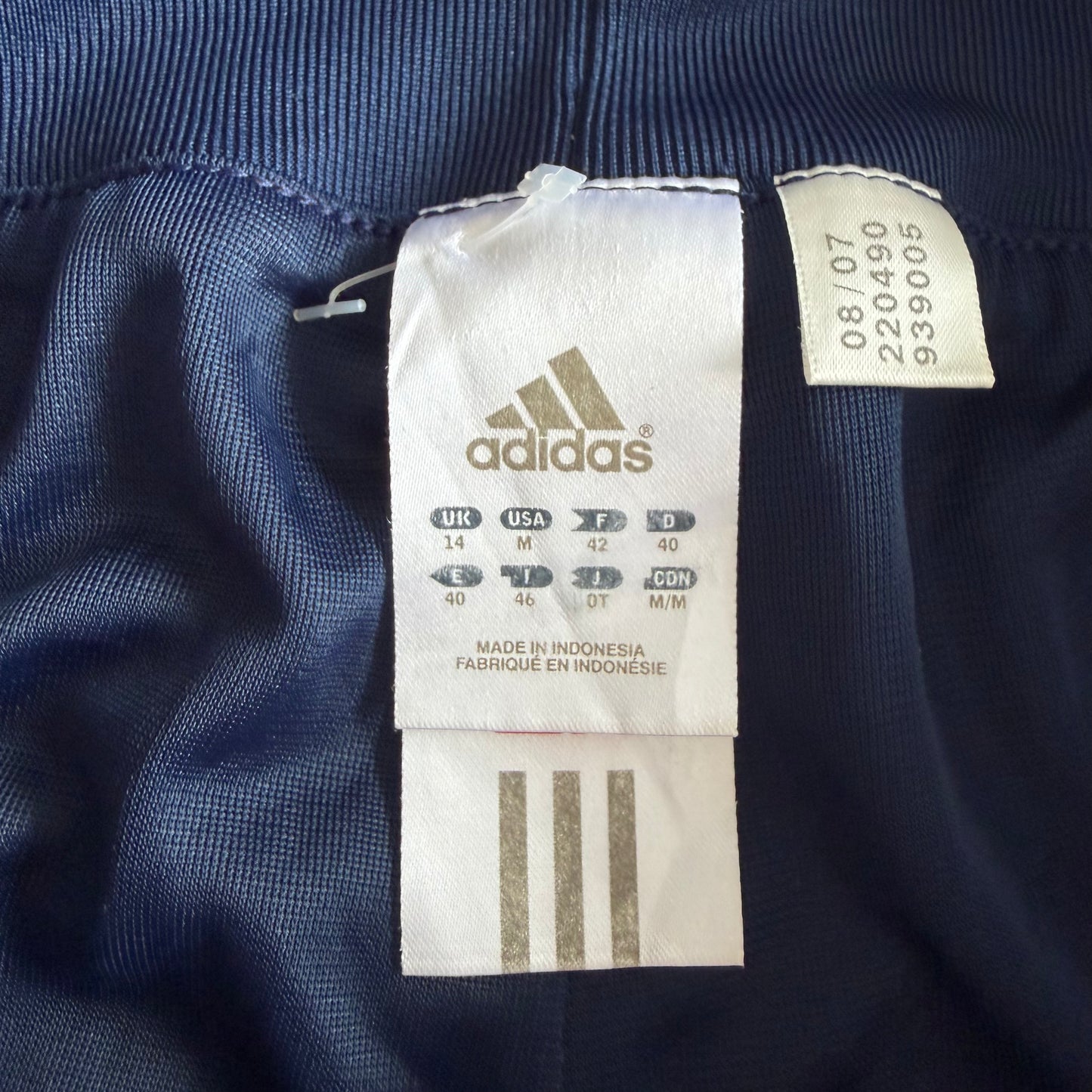 Y2K Adidas Straight Leg Three Stripe Track Pants - M