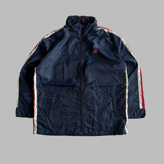Y2K Nike Striped Track Jacket - XL