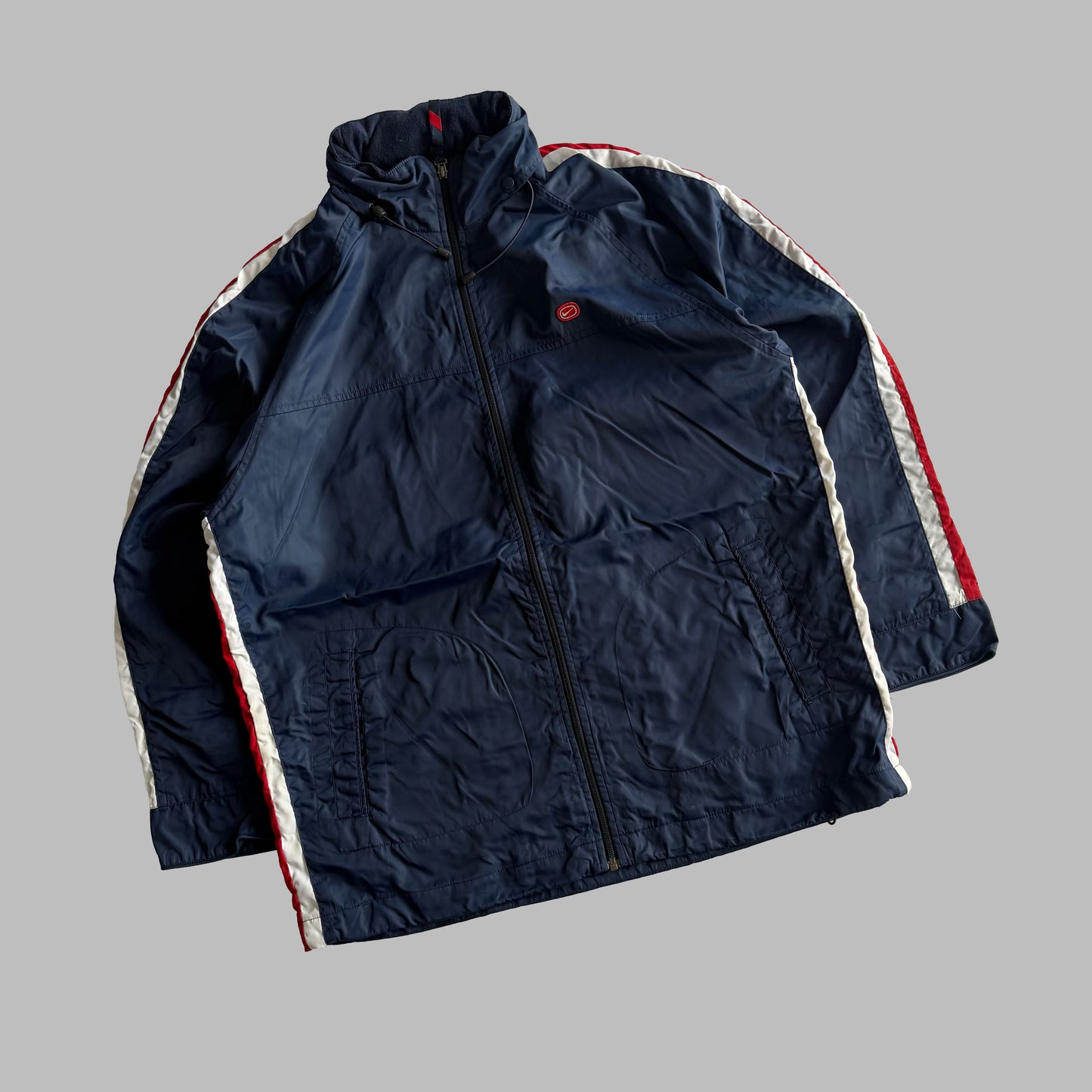 Y2K Nike Striped Track Jacket - XL