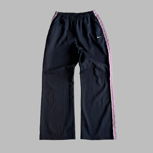 Y2K Nike Wide Leg Striped Track Pants - S