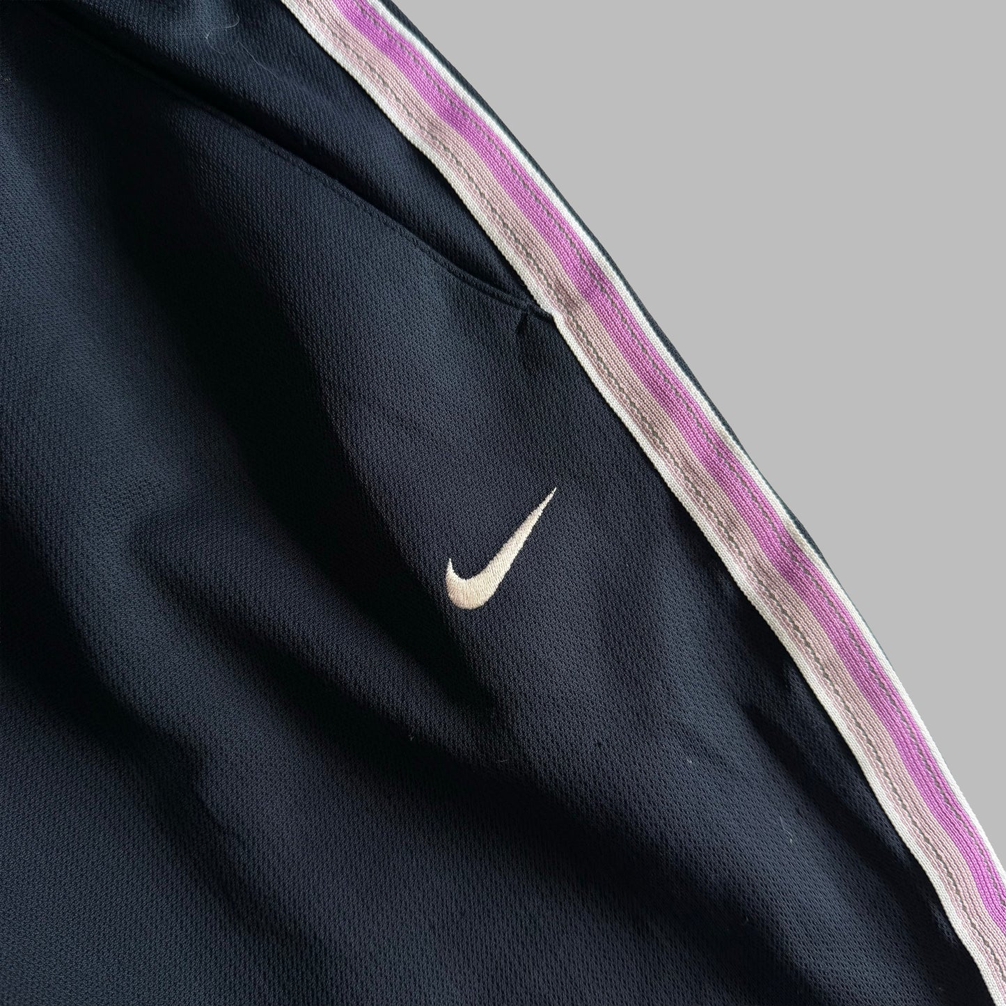 Y2K Nike Wide Leg Striped Track Pants - S