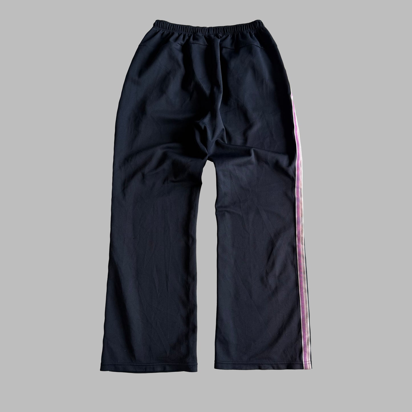 Y2K Nike Wide Leg Striped Track Pants - S
