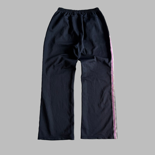 Y2K Nike Wide Leg Striped Track Pants - S