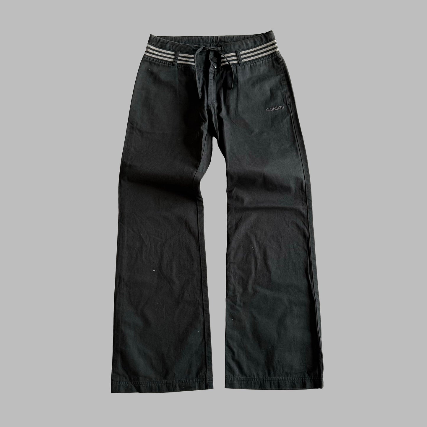 Y2K Adidas Wide Leg Cargo Pants - S