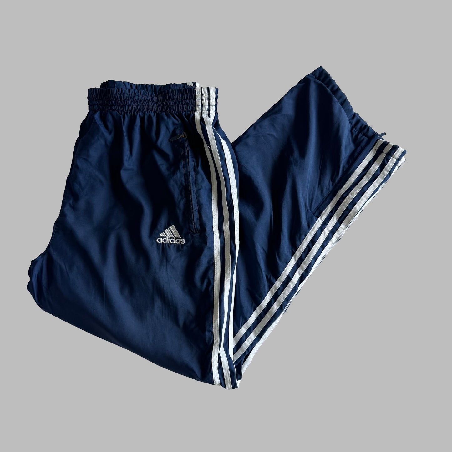 90s Adidas Baggy Track Pants - Large