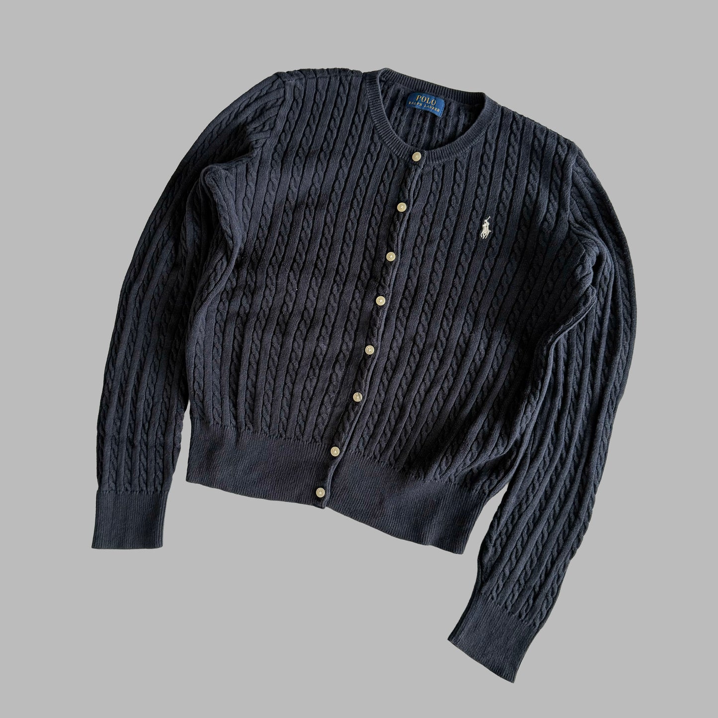Ralph Lauren Cable Knit Cardigan - Medium