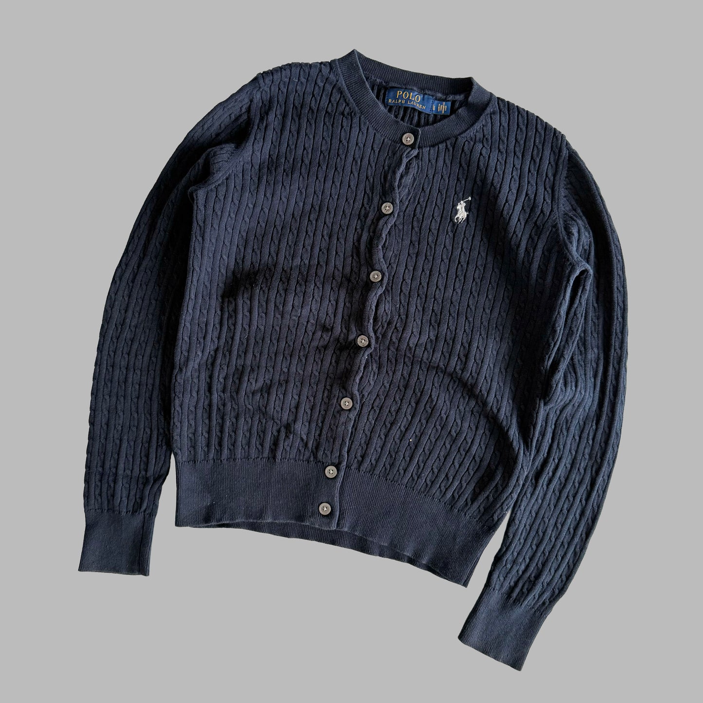 Ralph Lauren Cable Knit Cardigan - Large
