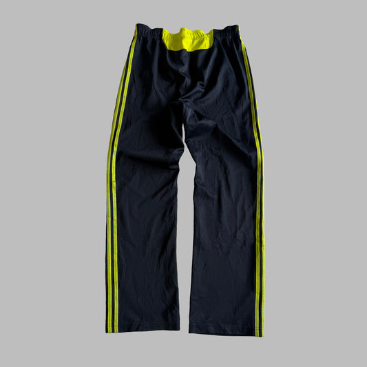 Y2K Adidas Straight Leg Three Stripe Heavyweight Track Pants - S