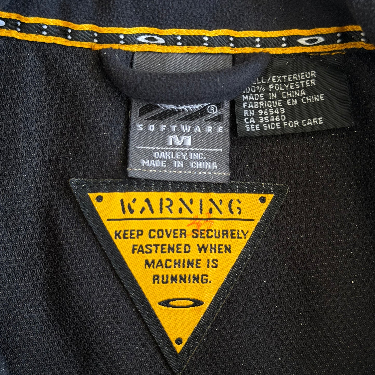 Y2K Oakley Software Fleece Gilet - M