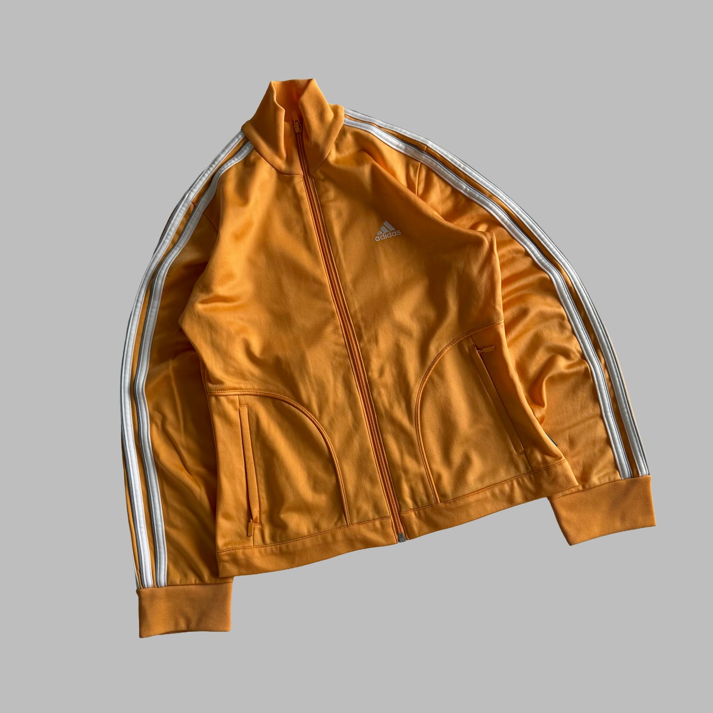 Y2K Adidas Three Stripe Track Jacket - XS/S