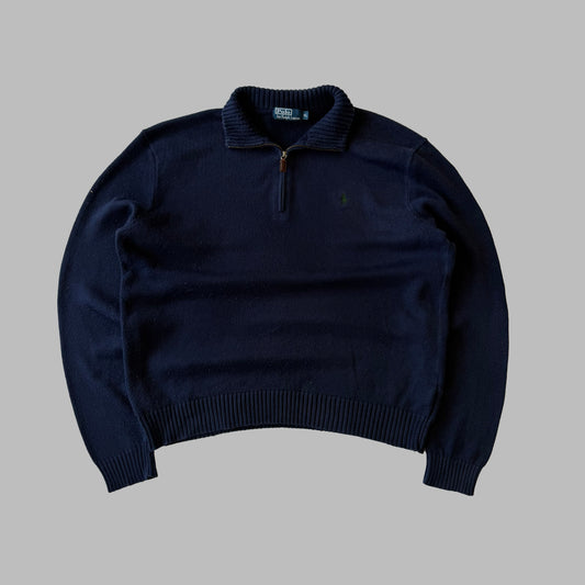 90s Polo Ralph Lauren Heavyweight Quarter Zip - XL