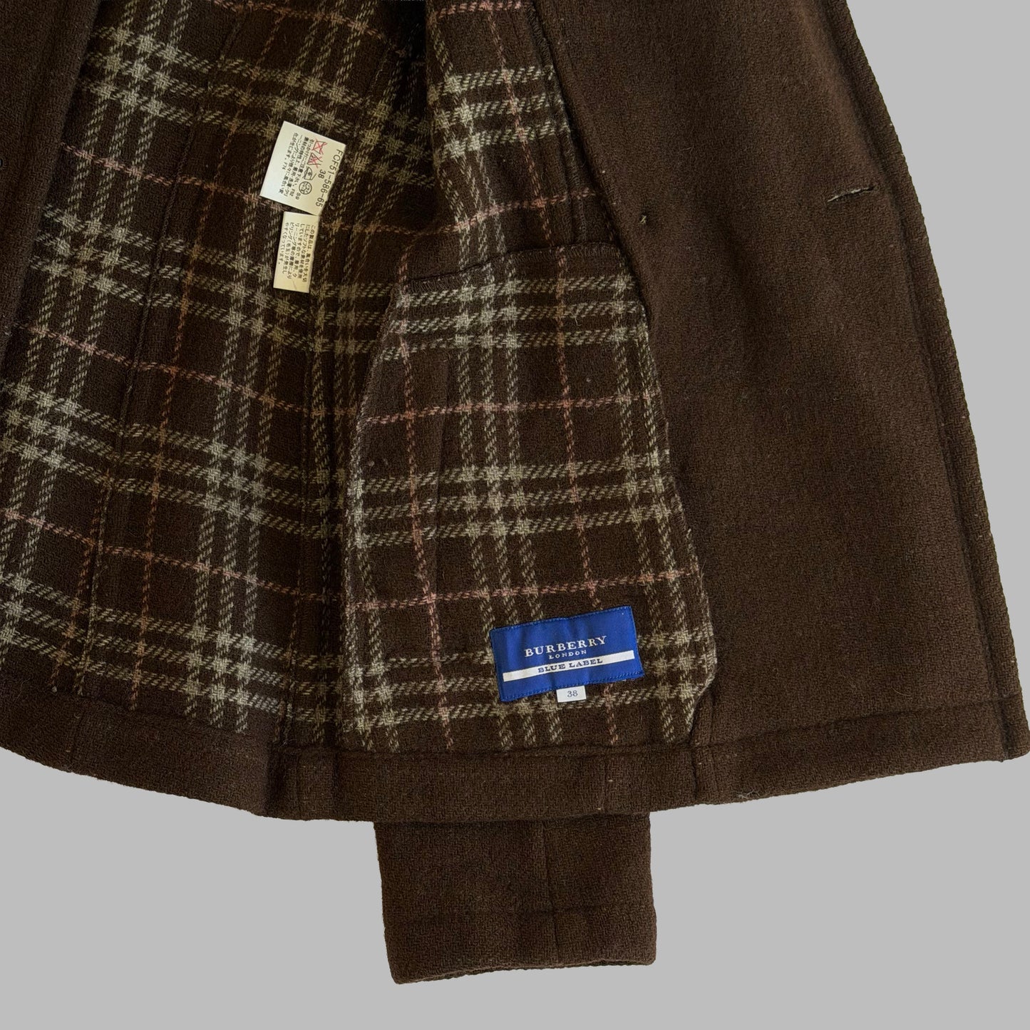 Y2K Burberry Double Breasted Peacoat - S