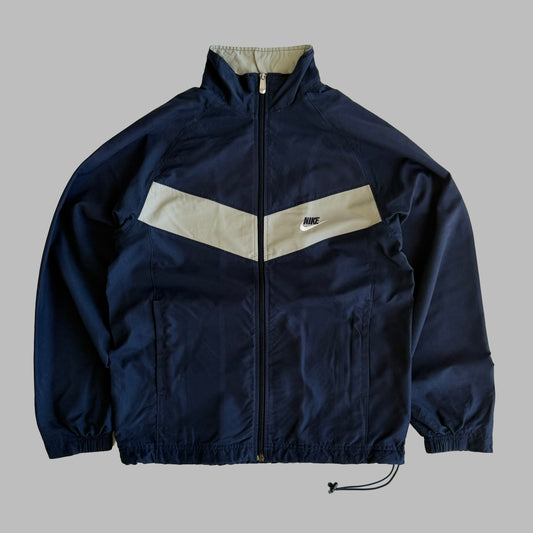 Y2K Nike Striped Track Jacket - M