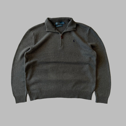90s Polo Ralph Lauren Heavyweight Quarter Zip - XL