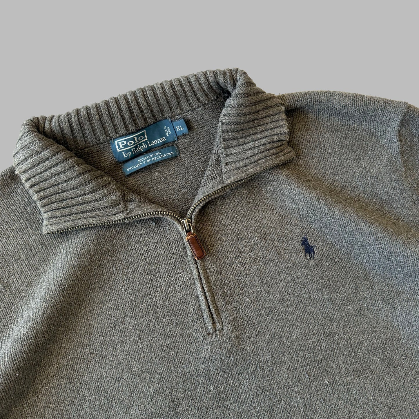 90s Polo Ralph Lauren Heavyweight Quarter Zip - XL