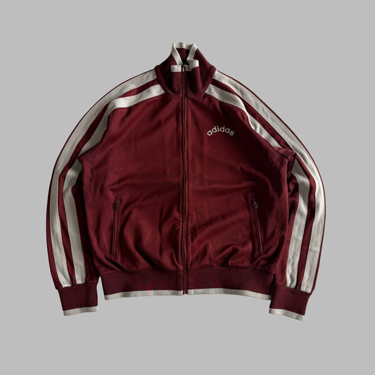 Y2K Adidas Striped Track Jacket - L