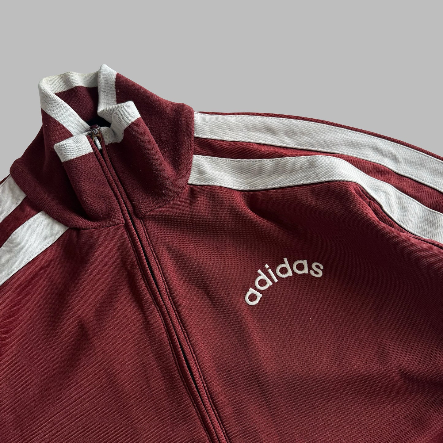 Y2K Adidas Striped Track Jacket - L