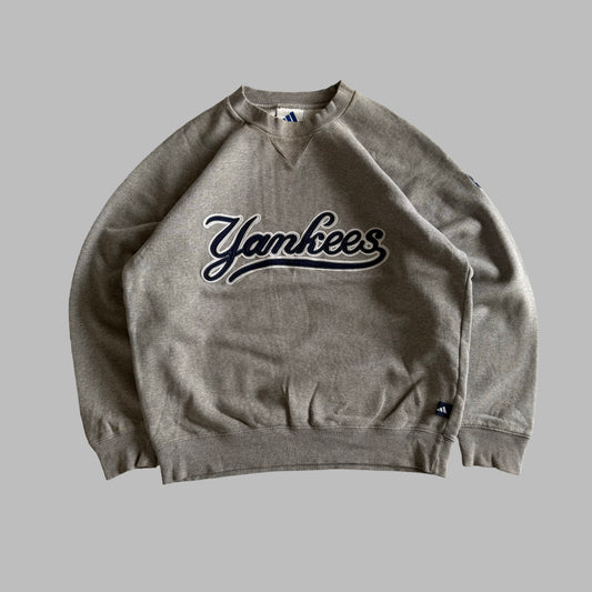 90s Adidas Yankees Heavyweight Sweatshirt - S