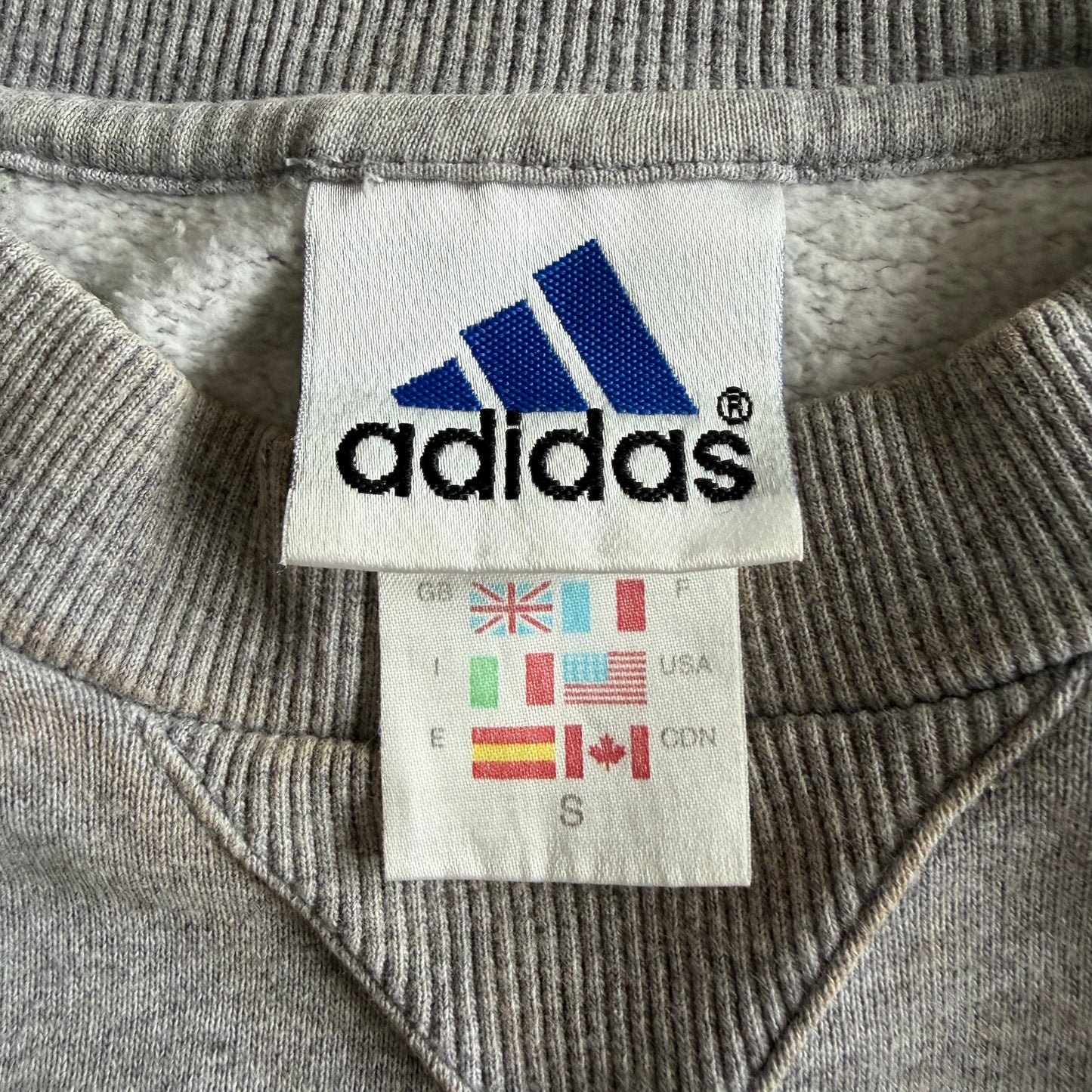 90s Adidas Yankees Heavyweight Sweatshirt - S