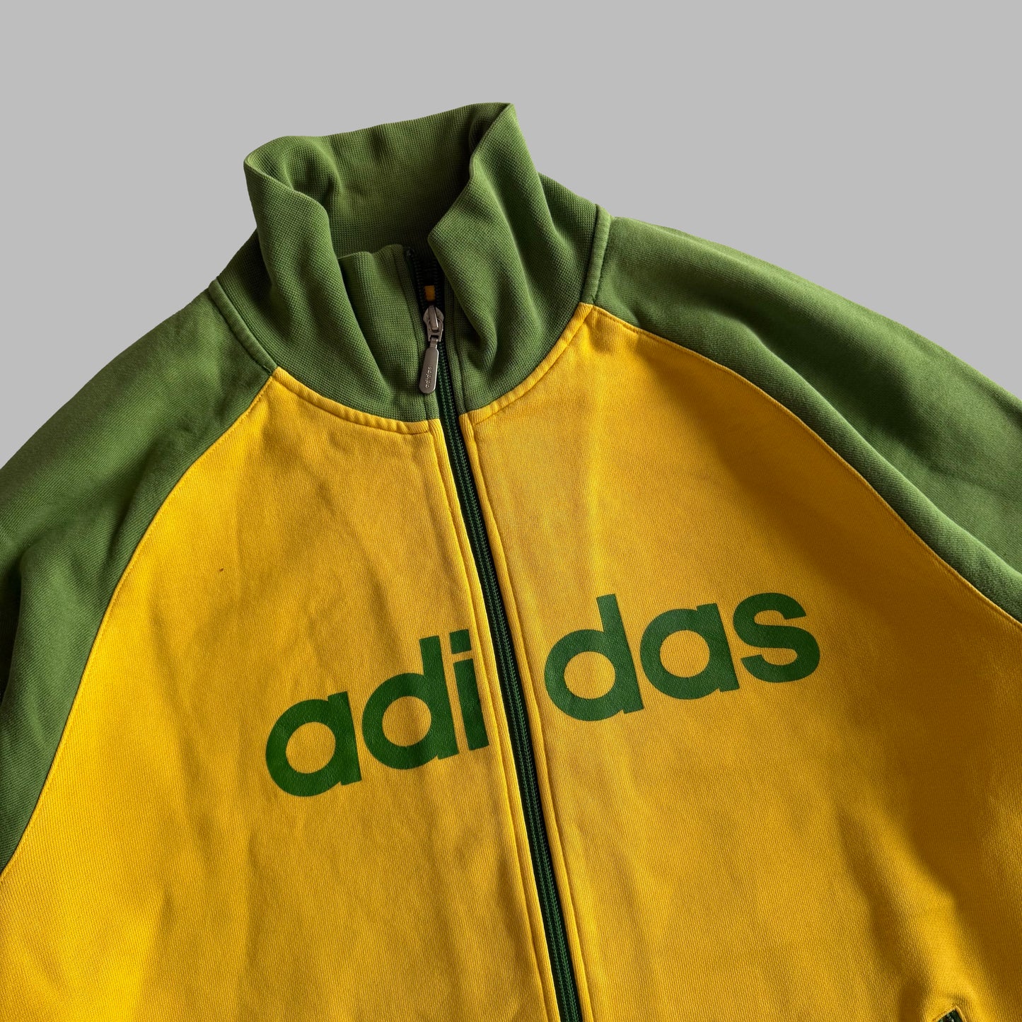 Y2K Adidas Raglan Spell Out Track Jacket - XL