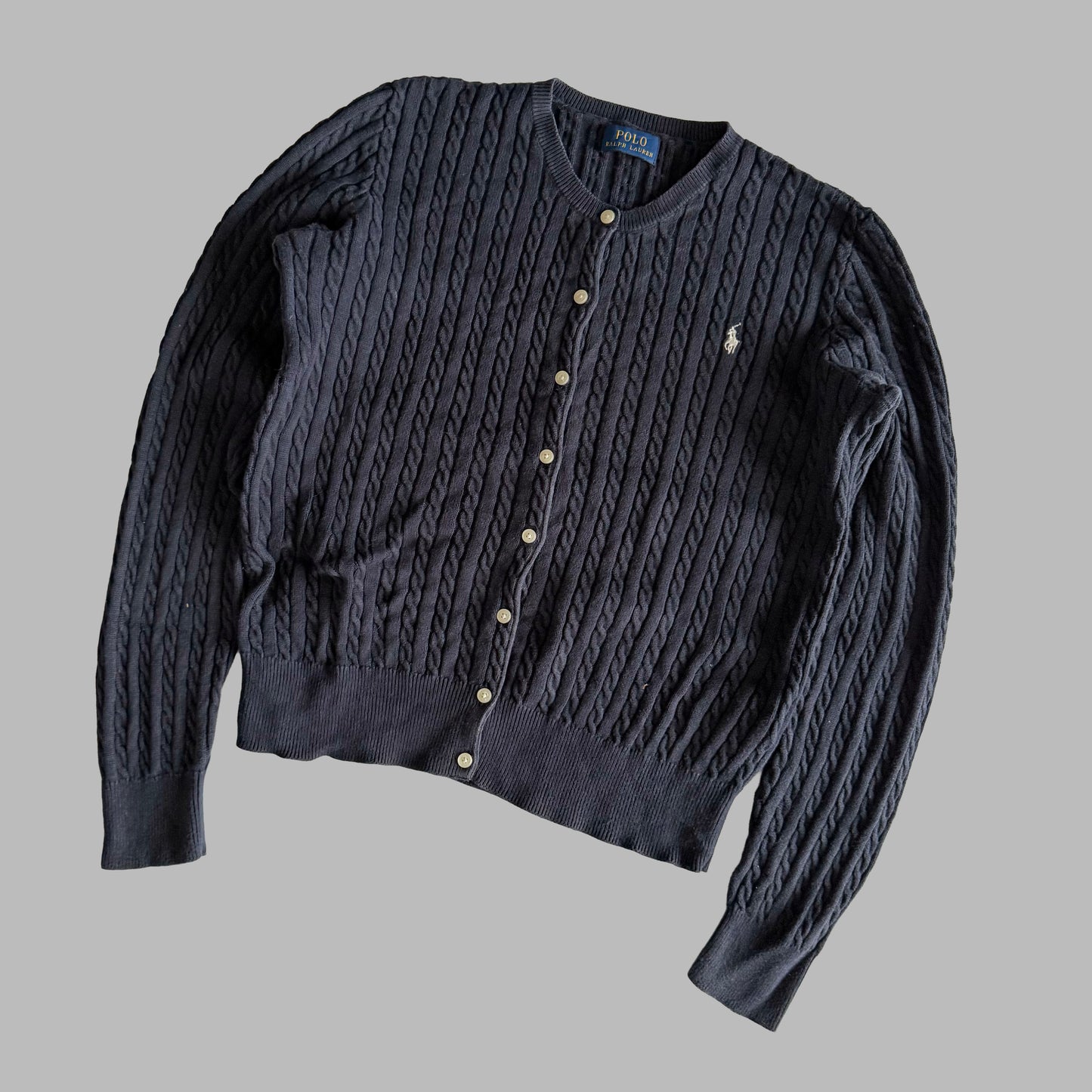 Ralph Lauren Cable Knit Cardigan - Medium