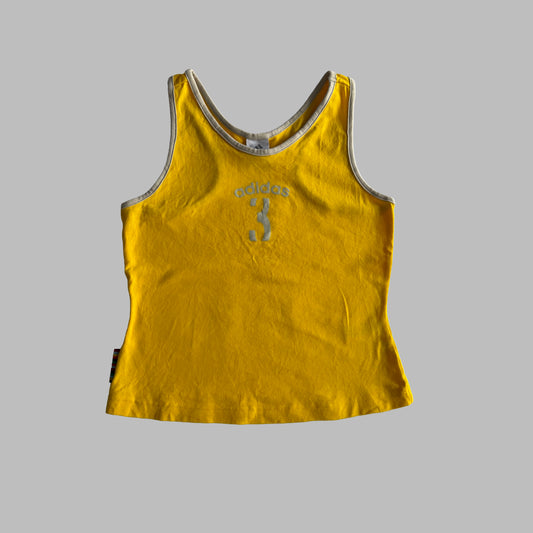 Y2K Adidas Spell Out Tank - S