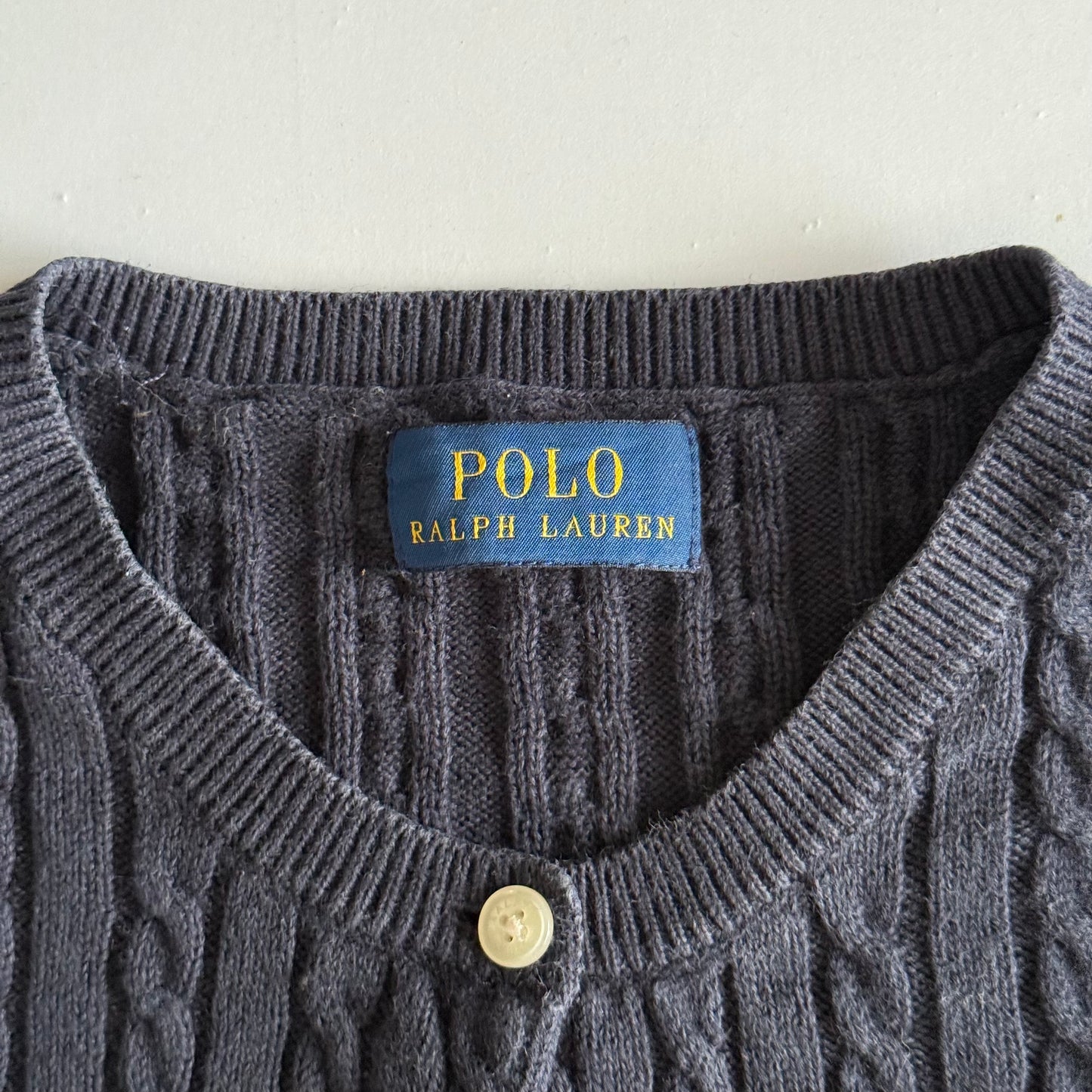 Ralph Lauren Cable Knit Cardigan - Small