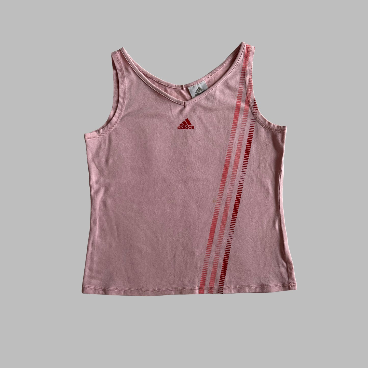 Y2K Adidas Three Stripe Tank - M/L