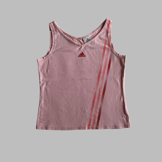 Y2K Adidas Three Stripe Tank - M/L