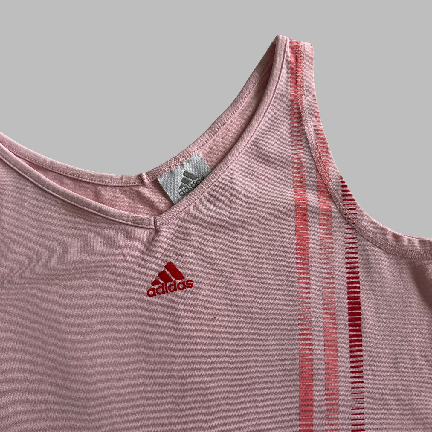 Y2K Adidas Three Stripe Tank - M/L