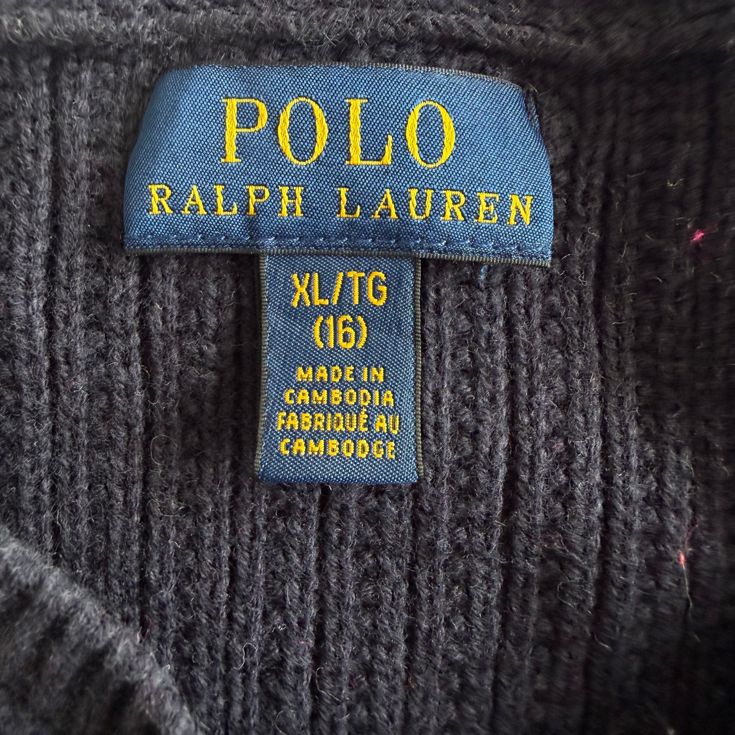 Polo Ralph Lauren Waffle Knit Cardigan - XL