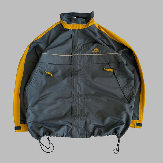 90s Adidas Striped Track Jacket - L