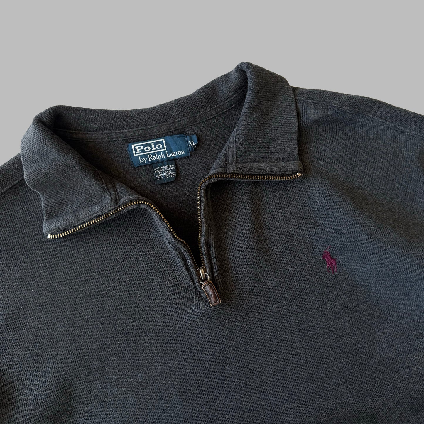 90s Polo Ralph Lauren Boxy Quarter Zip - XL