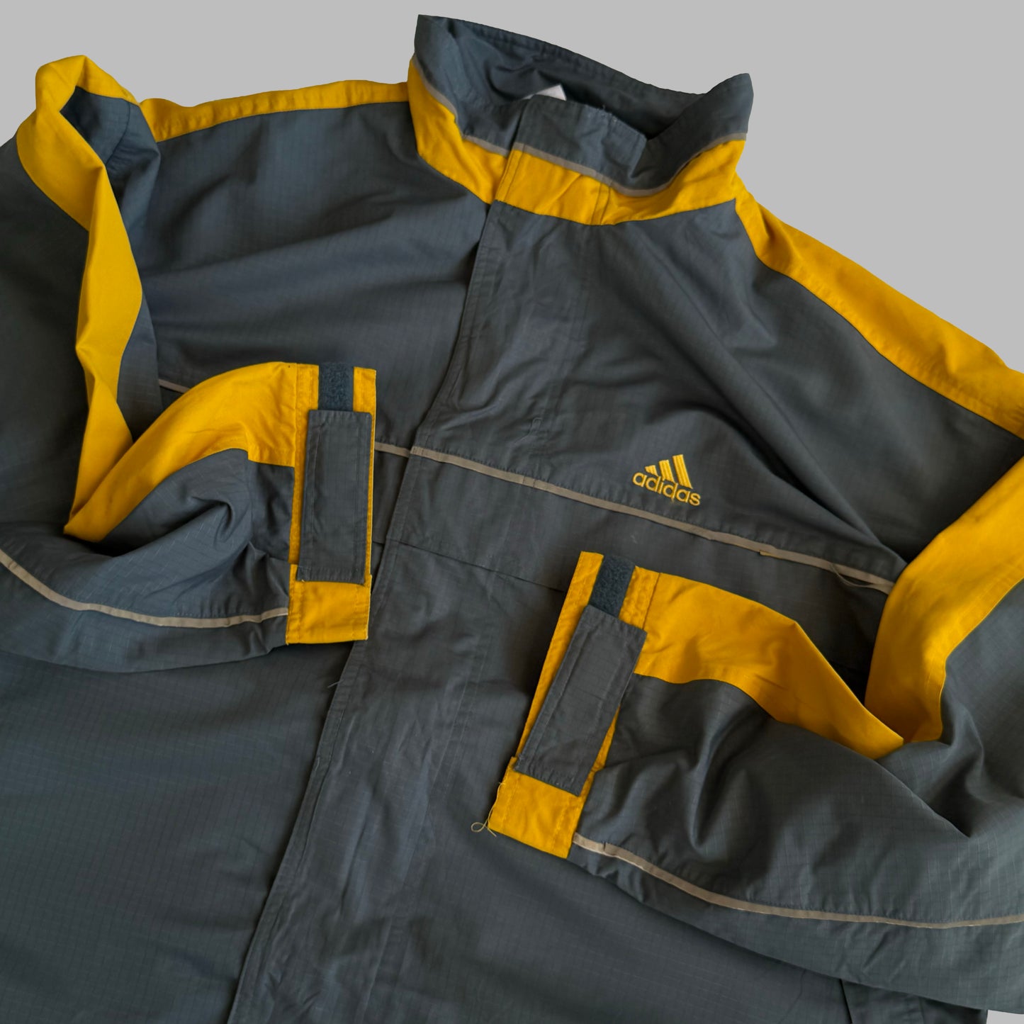 90s Adidas Striped Track Jacket - L