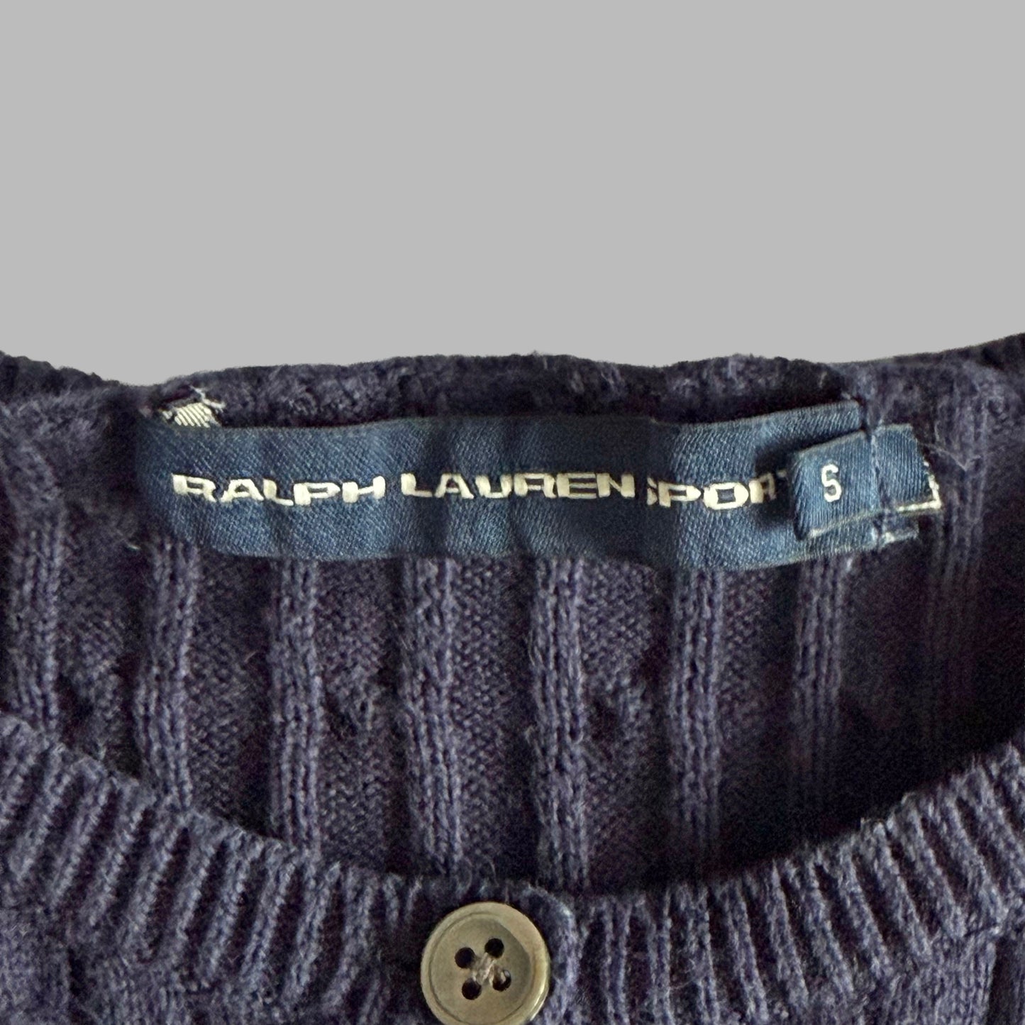 Ralph Lauren Cable Knit Cardigan - Small