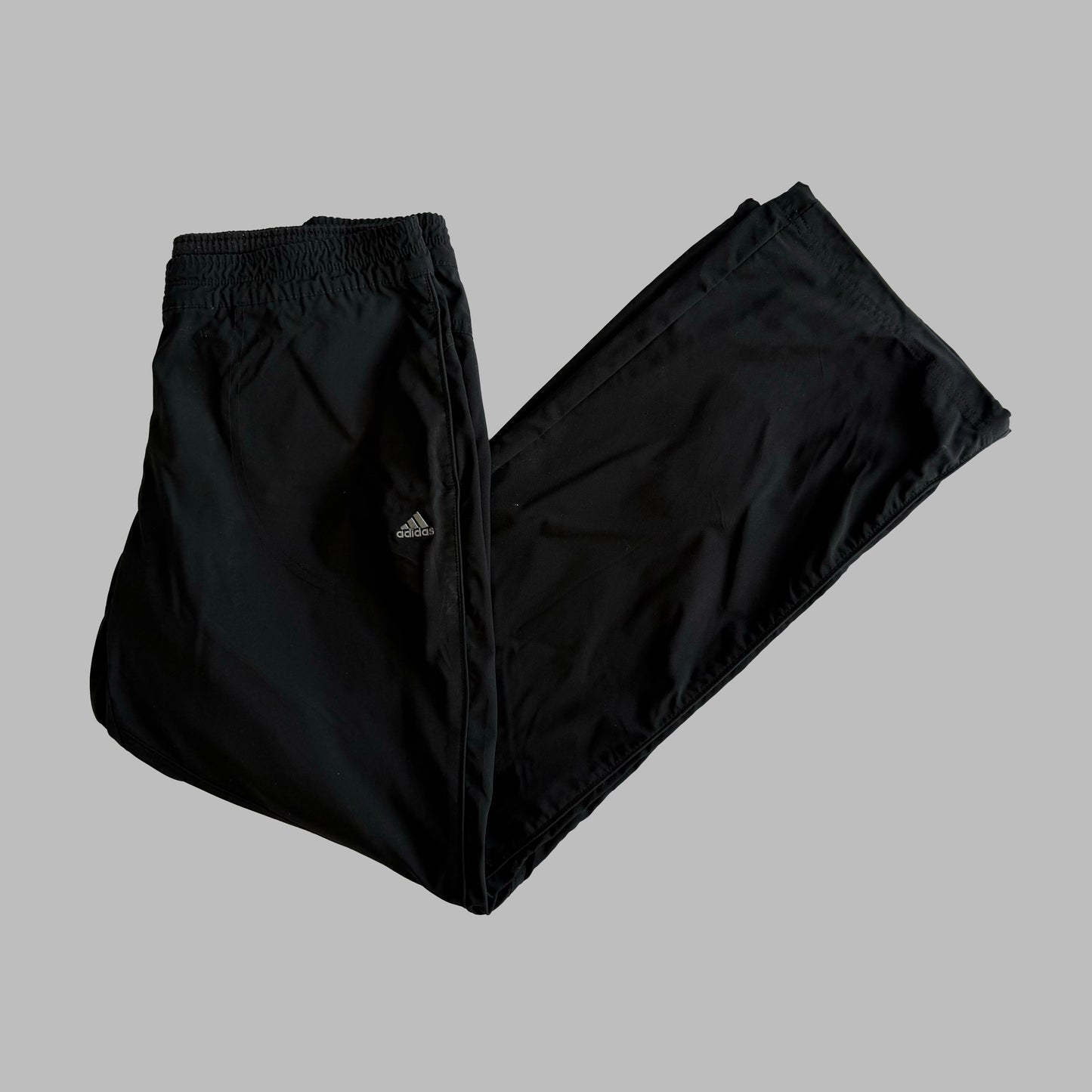 00s Adidas Wide Leg Track Pants - Medium