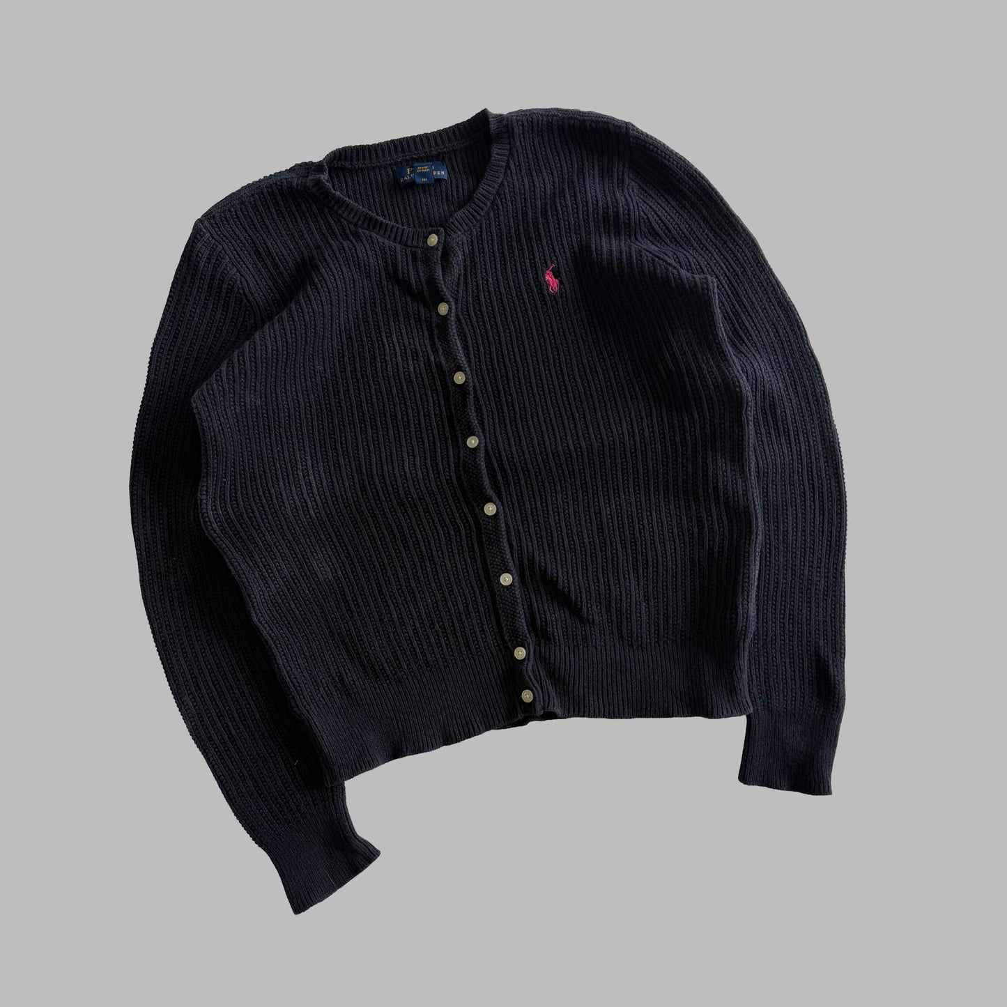 Polo Ralph Lauren Waffle Knit Cardigan - L