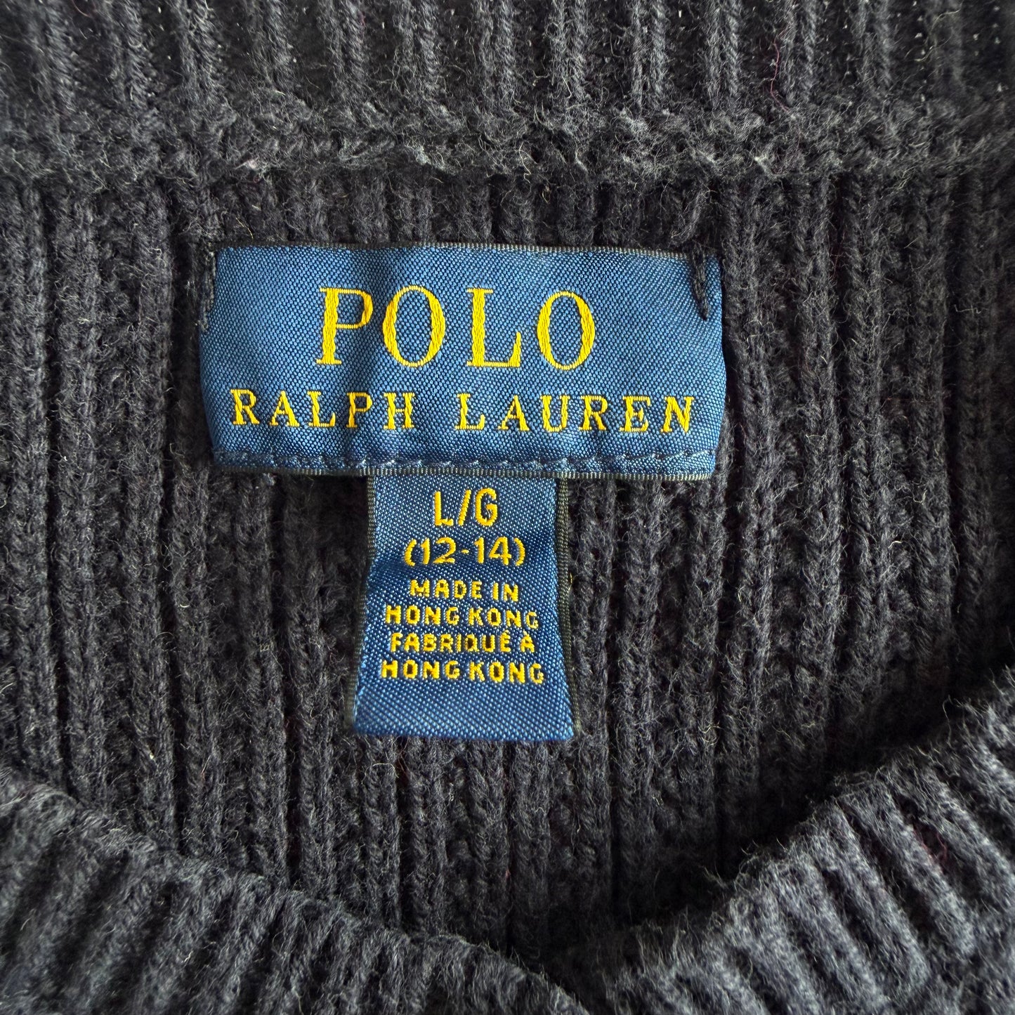 Polo Ralph Lauren Waffle Knit Cardigan - L