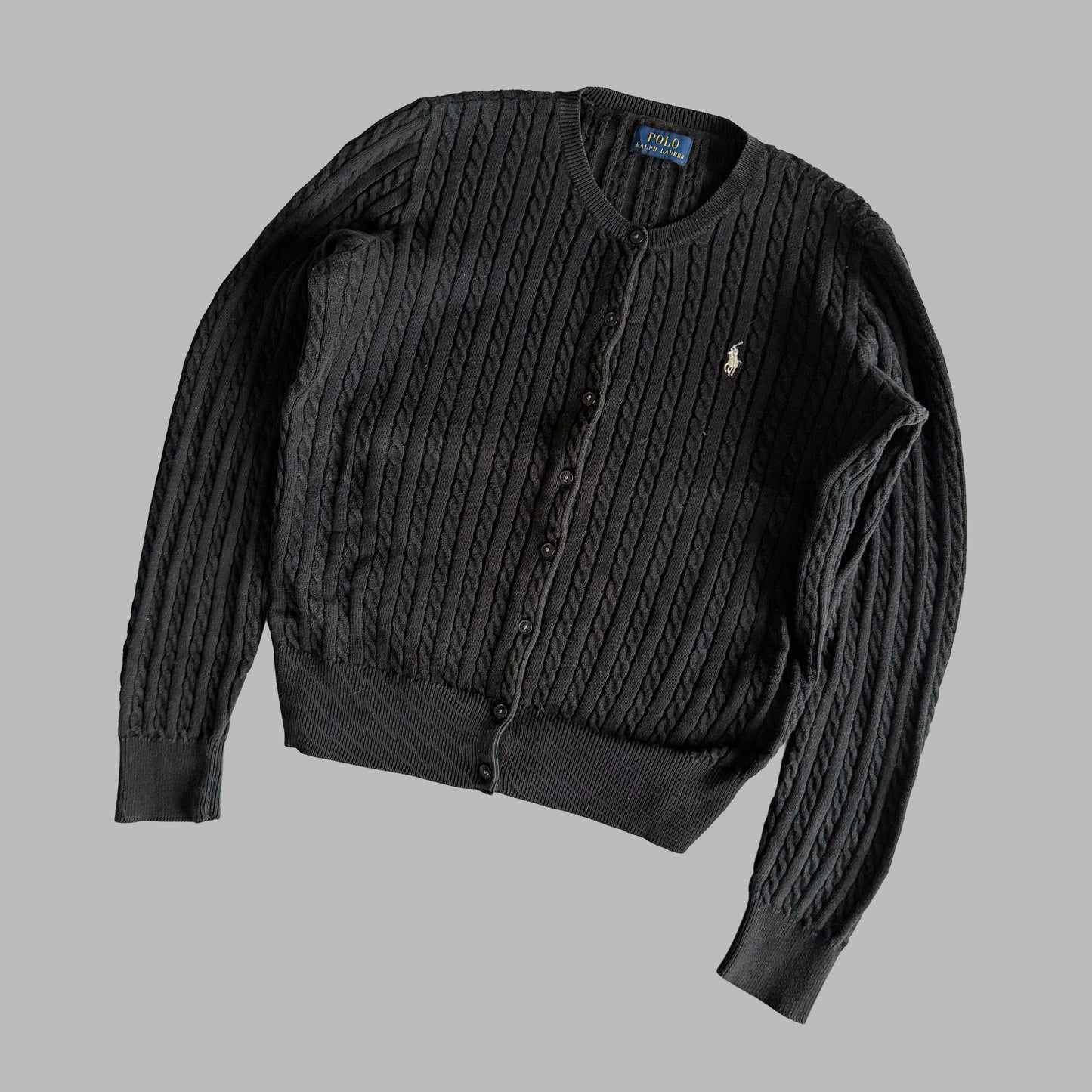 Ralph Lauren Cable Knit Cardigan - Small